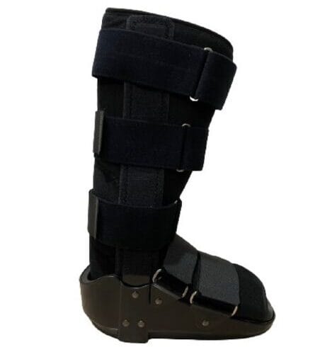 Brace de tobillo largo tipo walker no articulado